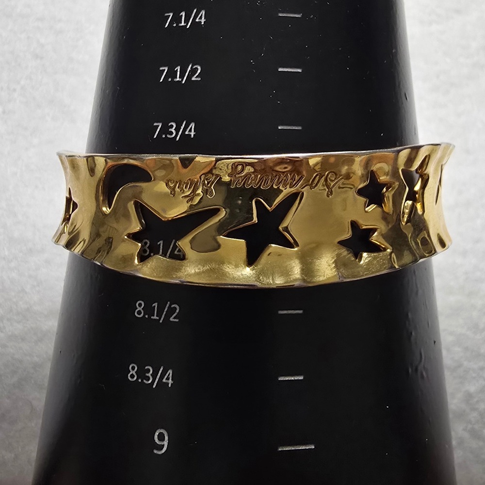 Andy Warhol RLM Bracelet So Many Stars Robert Lee Morris Gold Tone Celestial
